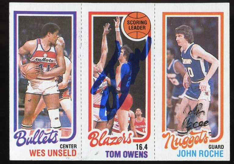 Tom Owens & John Roche signed autograph auto 1980-81 Topps Basketball Card