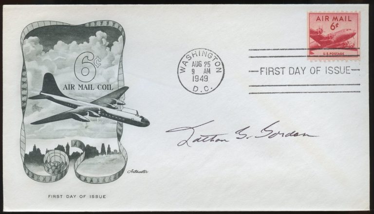 Nathan G. Gordon d2008 signed autograph FDC Medal of Honor Recipient USN WWII
