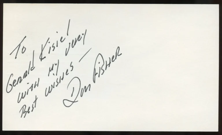 Donald A. Fisher d1999 signed autograph FDC Postal Card MOH Recipient USMC WWII