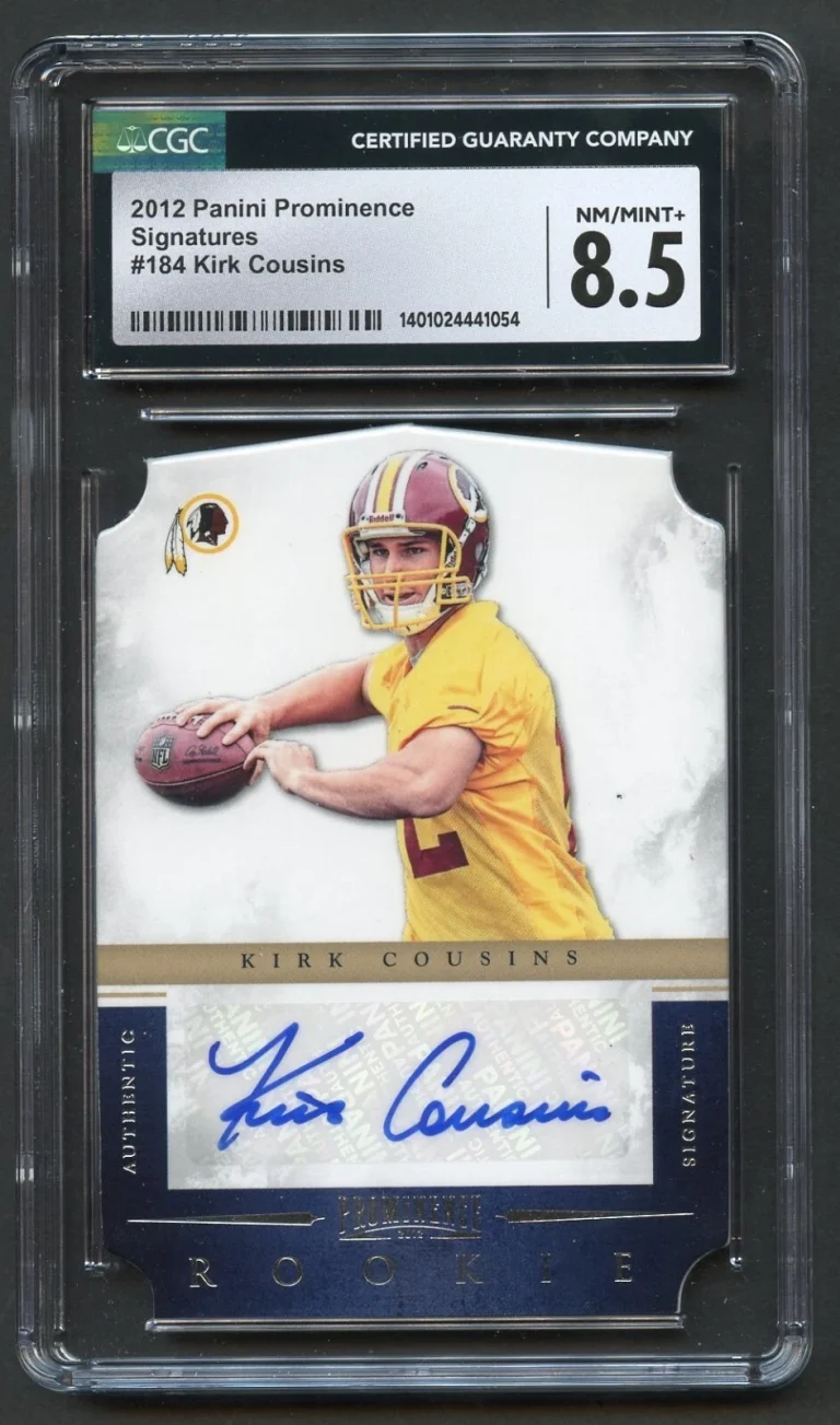 Kirk Cousins #184 auto autograph 2012 Panini Prominence Signatures CGC 8.5