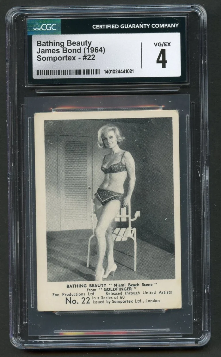 Bathing Beauty #22 James Bond 1964 Somportex Film Scene Trading Card CGC 4