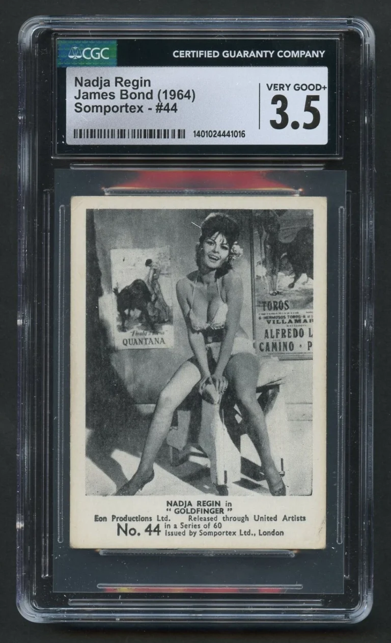 Nadja Regin #44 James Bond 1964 Somportex Film Scene Trading Card CGC 3.5