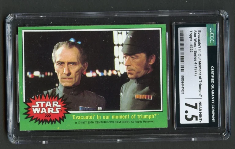 Evacuate? In Our Moment of Triumph? #222 Topps Star Wars 1977 Series 4 CGC 7.5