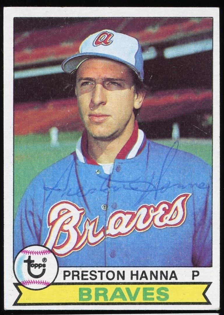 Preston Hanna #296 signed autograph auto 1979 Topps Baseball Trading Card