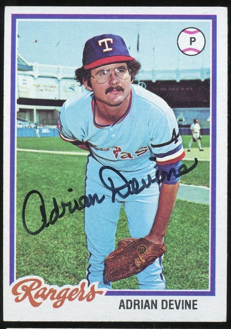 Adrian Devine #92 signed autograph auto 1978 Topps Baseball Trading Card