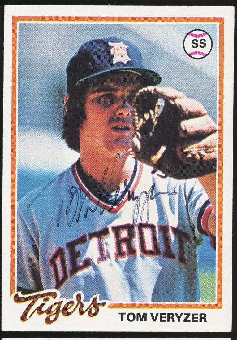 Tom Veryzer #633 signed autograph auto 1978 Topps Baseball Trading Card