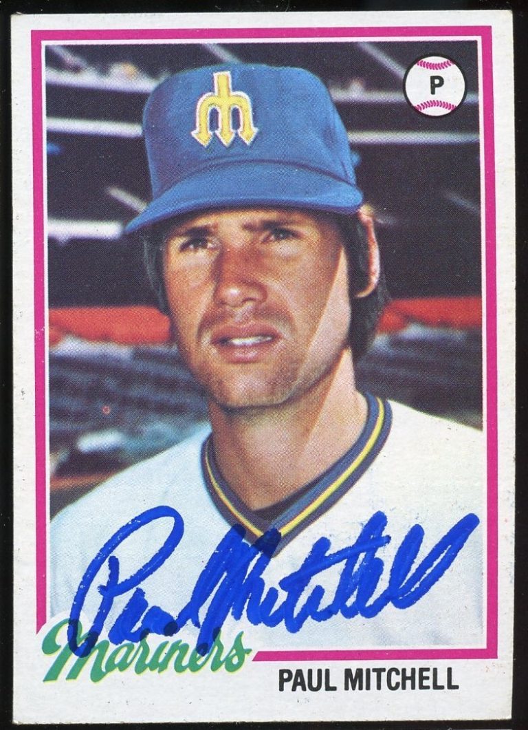 Paul Mitchell #558 signed autograph auto 1978 Topps Baseball Trading Card