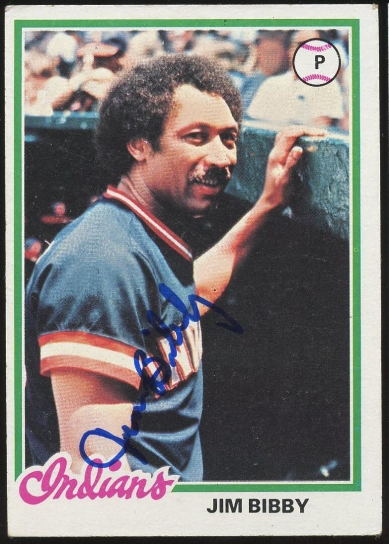 Jim Bibby #636 signed autograph auto 1978 Topps Baseball Trading Card