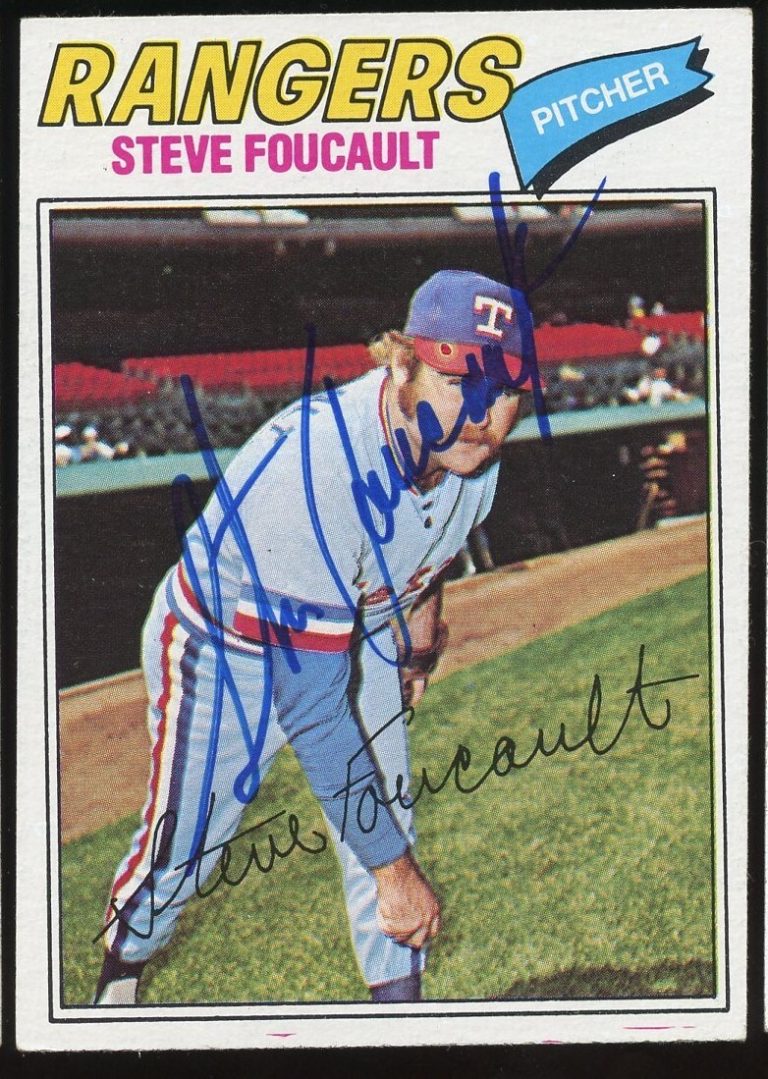 Steve Foucault #459 signed autograph auto 1977 Topps Baseball Trading Card