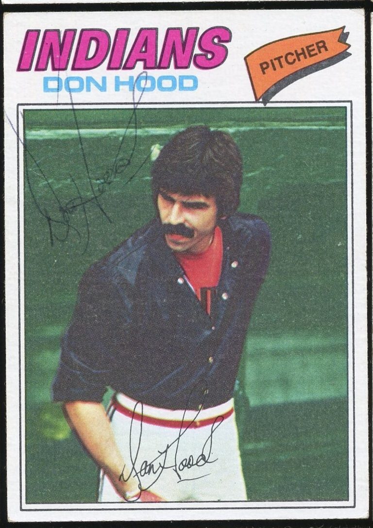 Don Hood #296 signed autograph auto 1977 Topps Baseball Trading Card