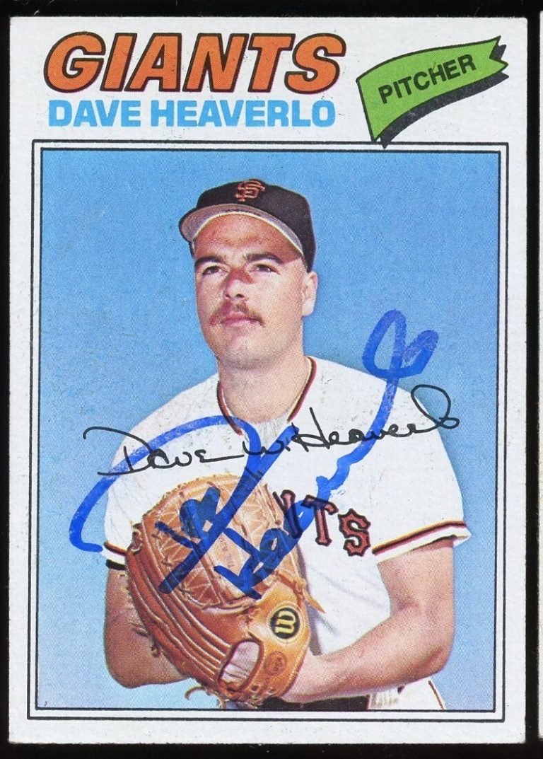 Dave Heaverlo #97 signed autograph auto 1977 Topps Baseball Trading Card