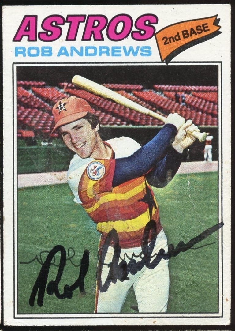 Rob Andrews #209 signed autograph auto 1977 Topps Baseball Trading Card