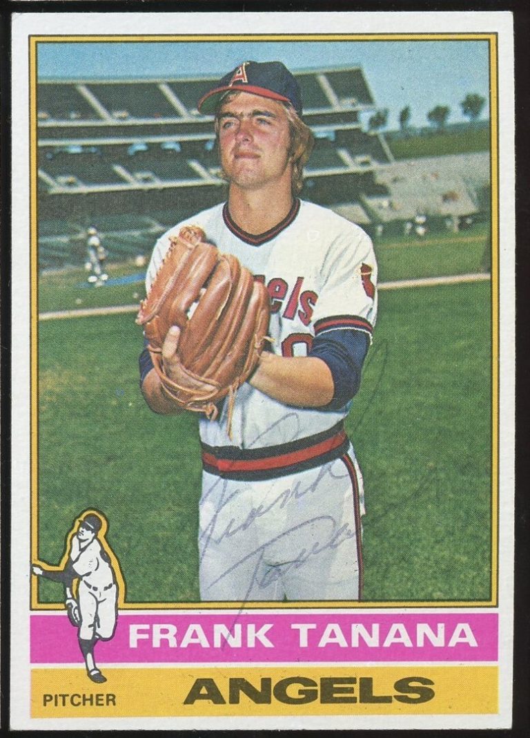 Frank Tanana #490 signed autograph auto 1976 Topps Baseball Trading Card