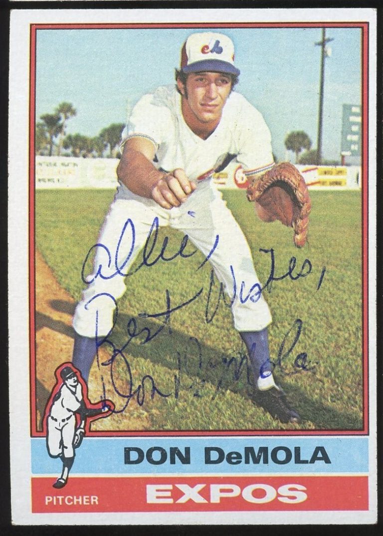 Don DeMola #571 signed autograph auto 1976 Topps Baseball Trading Card
