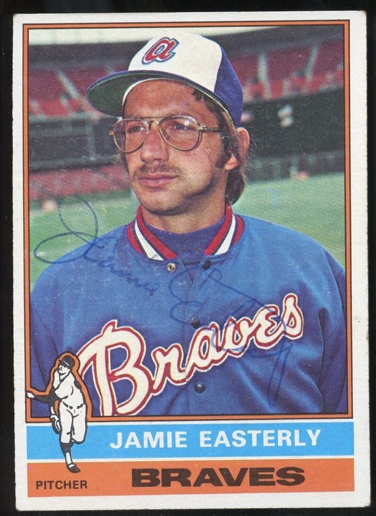 Jamie Easterly #511 signed autograph auto 1976 Topps Baseball Trading Card