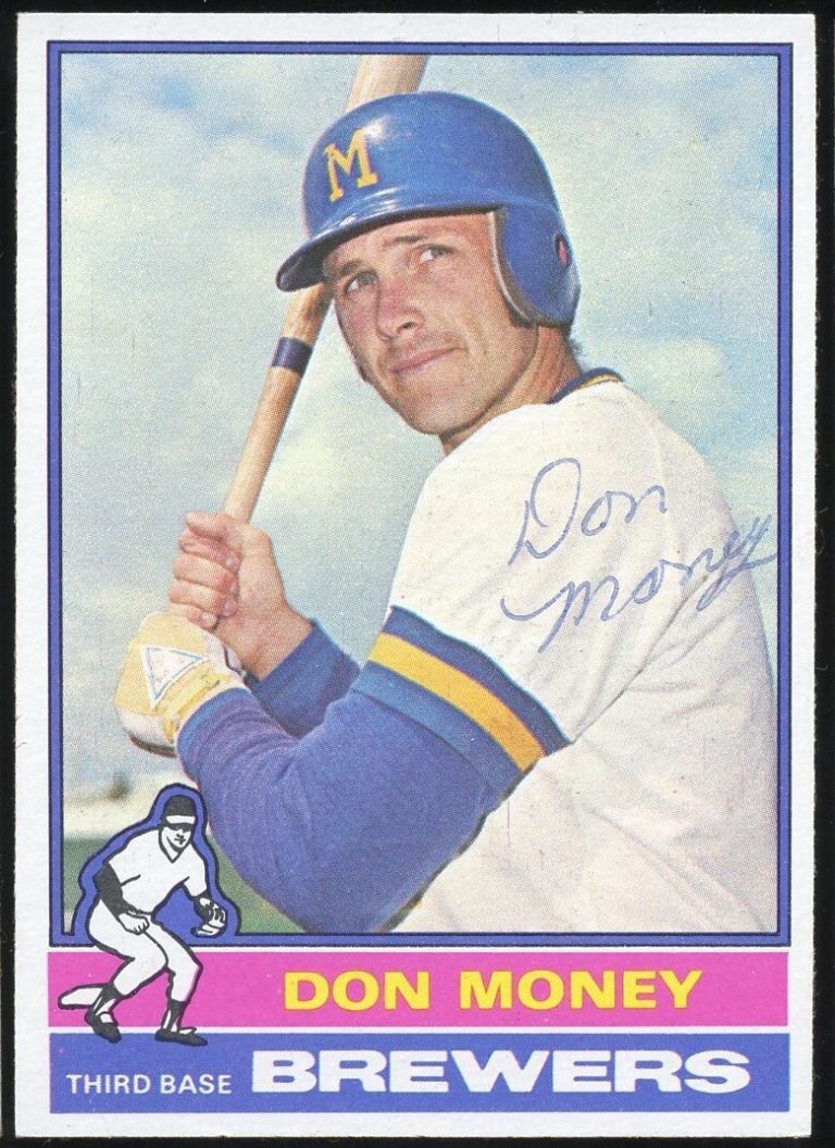 Don Money #402 signed autograph auto 1976 Topps Baseball Trading Card