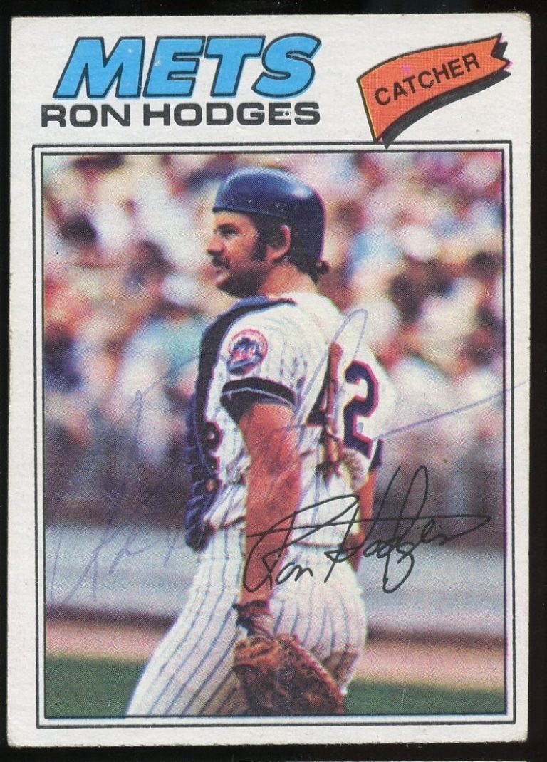 Ron Hodges #329 signed autograph auto 1977 Topps Baseball Trading Card