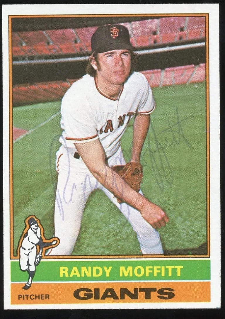 Randy Moffitt #553 signed autograph auto 1976 Topps Baseball Trading Card