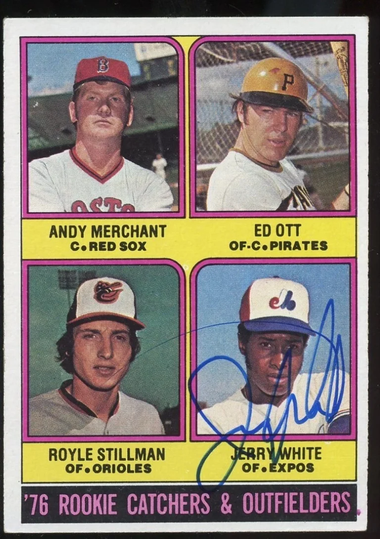 Jerry White #594 signed autograph auto 1976 Topps Baseball Trading Card