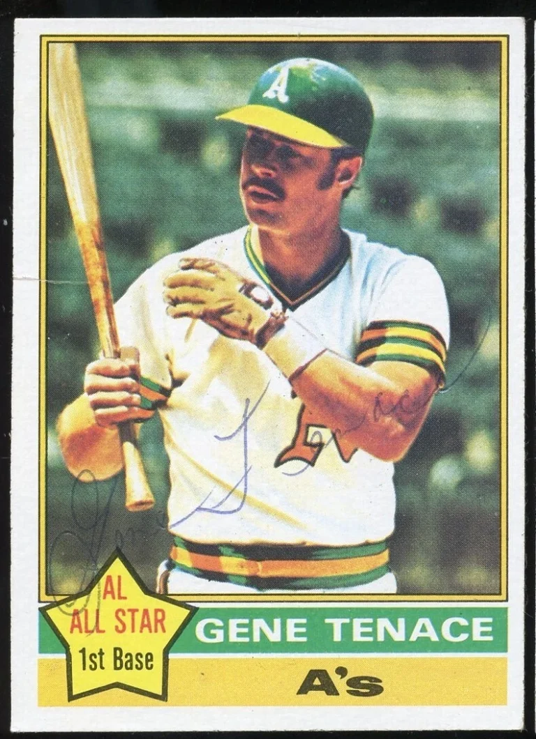 Gene Tenace #165 signed autograph auto 1976 Topps Baseball Trading Card