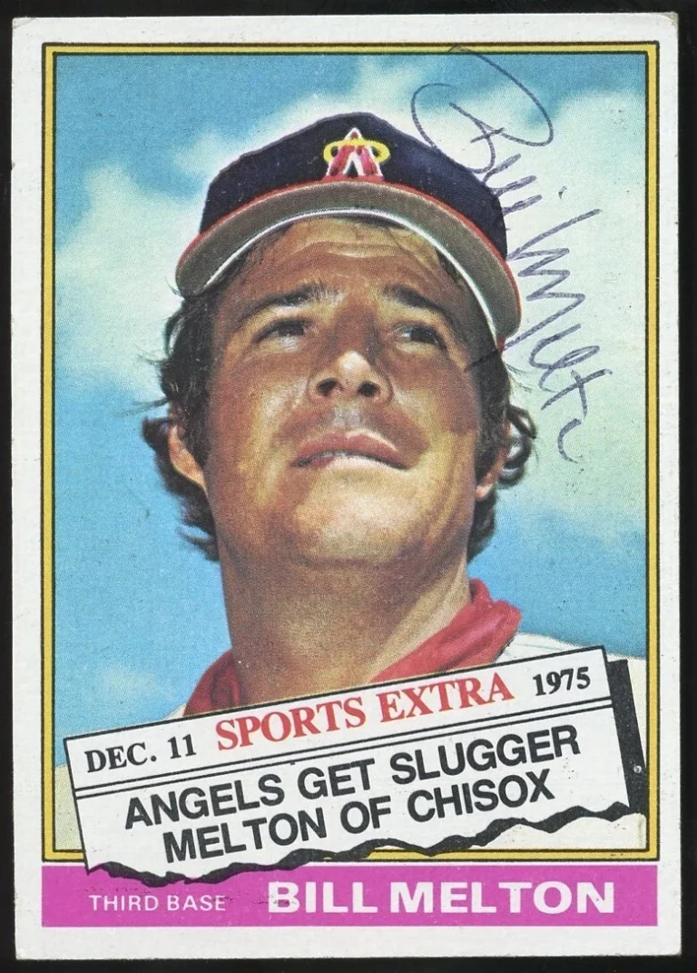 Bill Melton #309T signed autograph auto 1976 Topps Baseball Trading Card