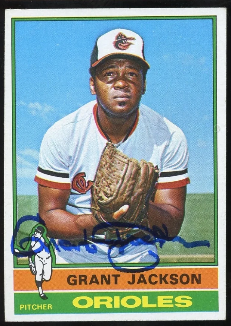 Grant Jackson #233 signed autograph auto 1976 Topps Baseball Trading Card