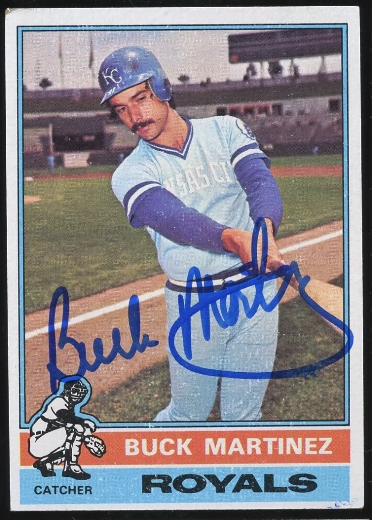 Buck Martinez #616 signed autograph auto 1976 Topps Baseball Trading Card