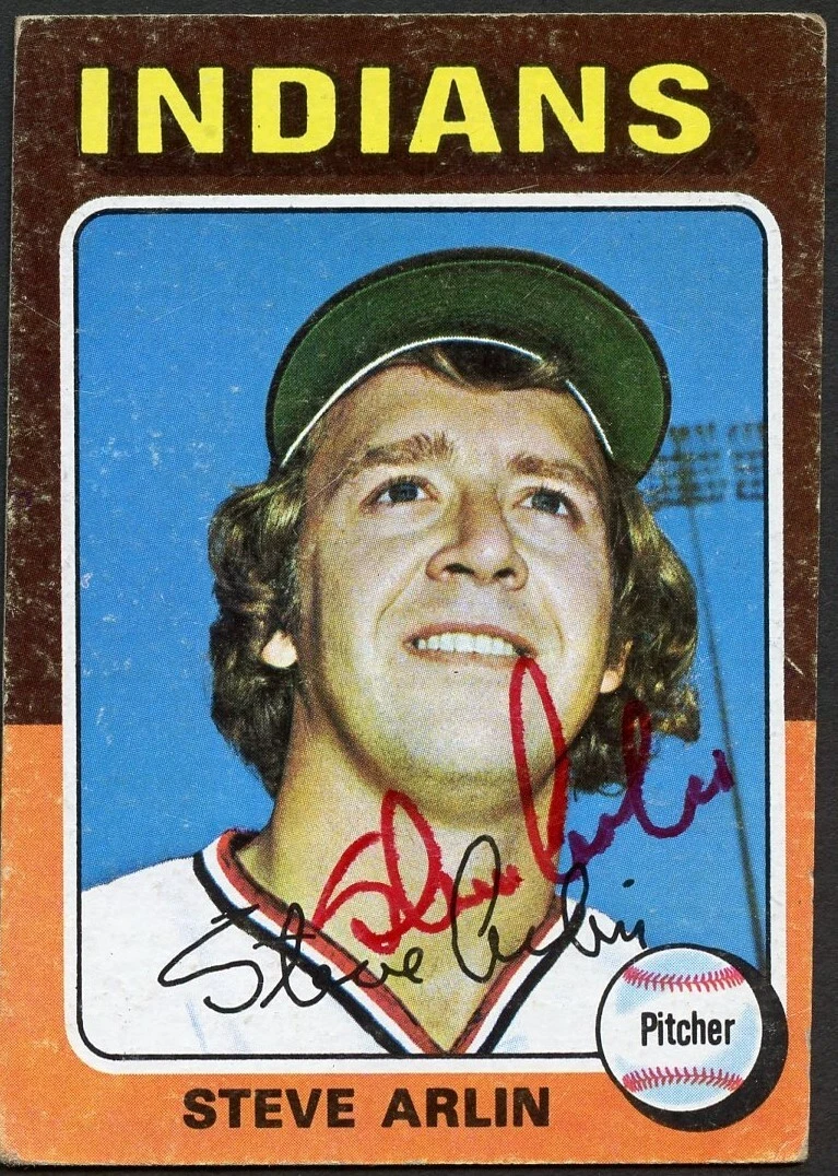 Steve Arlin #159 signed autograph auto 1975 Topps Baseball Trading Card