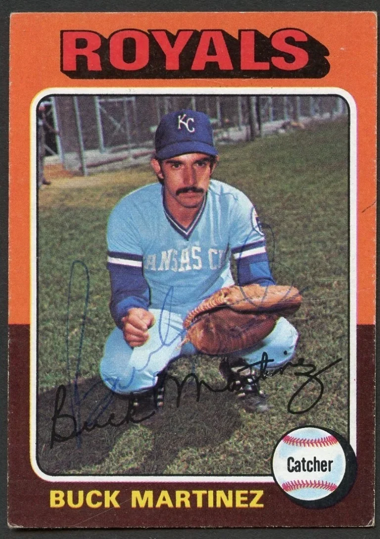 Buck Martinez #314 signed autograph auto 1975 Topps Baseball Trading Card