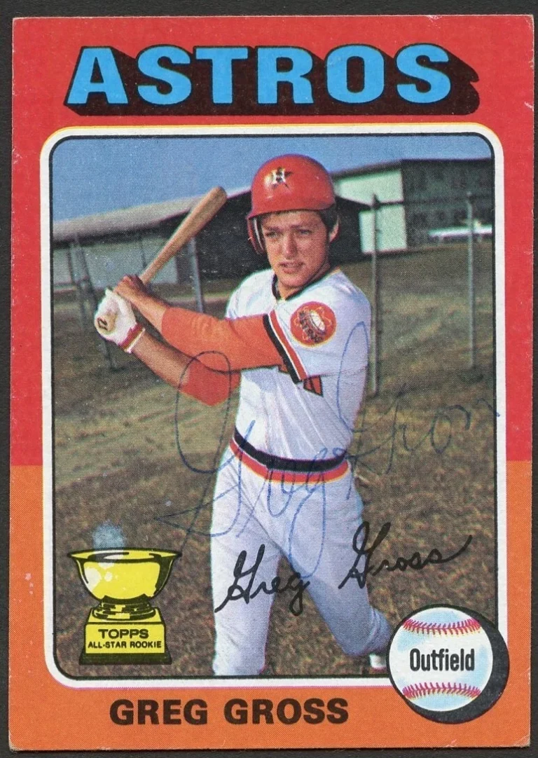 Greg Gross #334 signed autograph auto 1975 Topps Baseball Trading Card