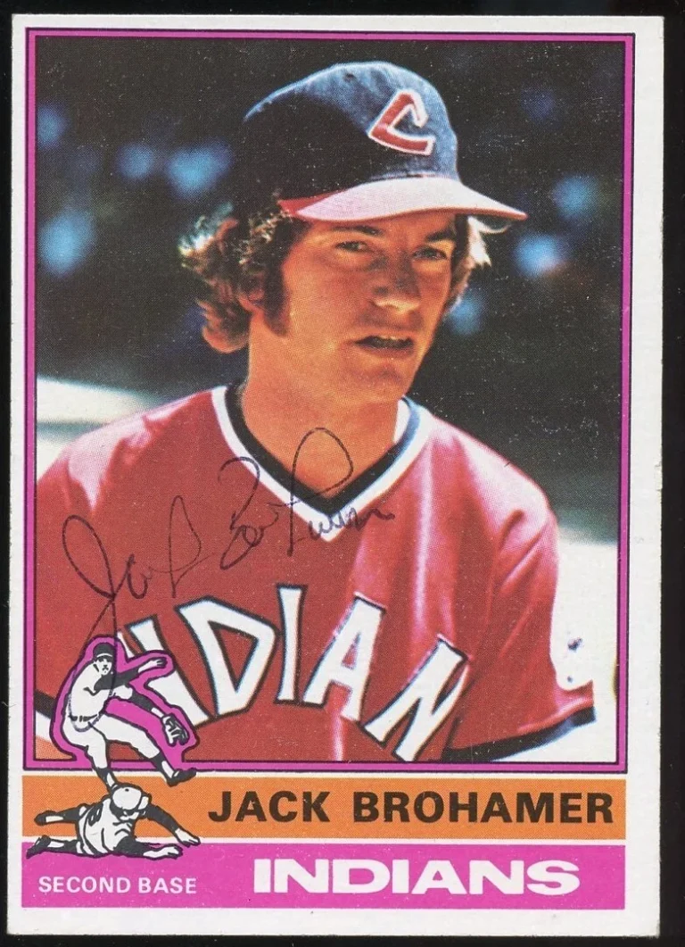 Jack Brohamer #618 signed autograph auto 1976 Topps Baseball Trading Card