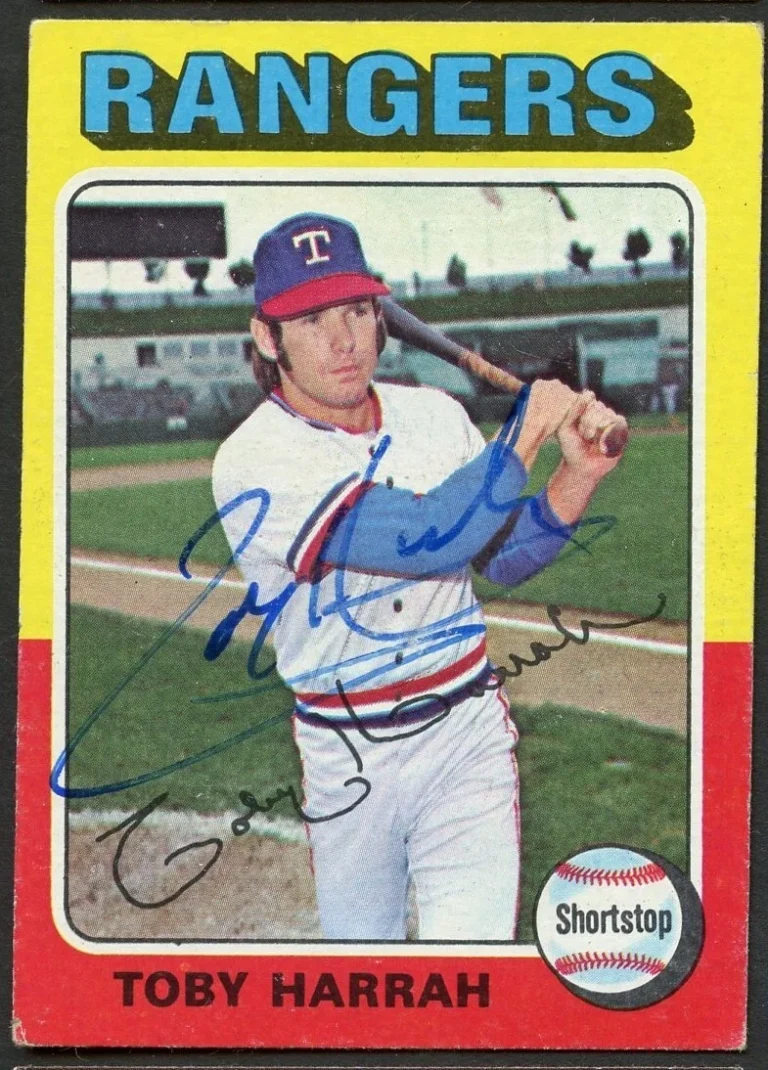 Toby Harrah #131 signed autograph auto 1975 Topps Baseball Trading Card