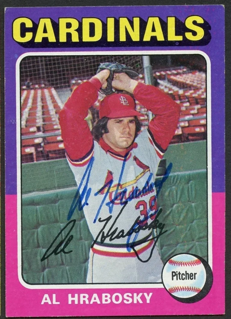 Al Hrabosky #122 signed autograph auto 1975 Topps Baseball Trading Card