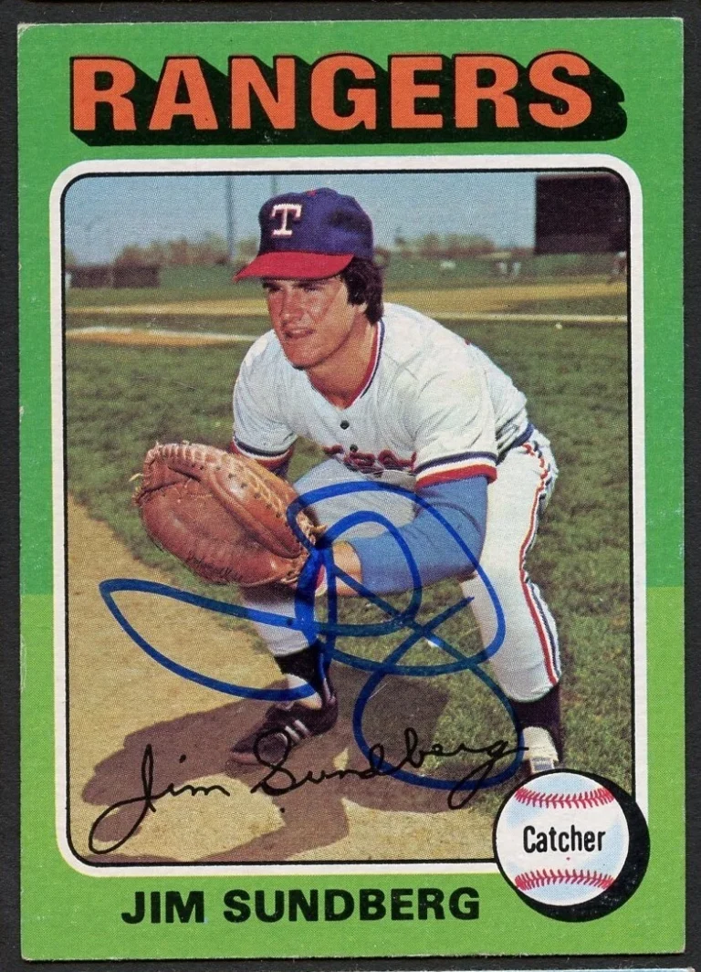 Jim Sundberg #567 signed autograph auto 1975 Topps Baseball Trading Card