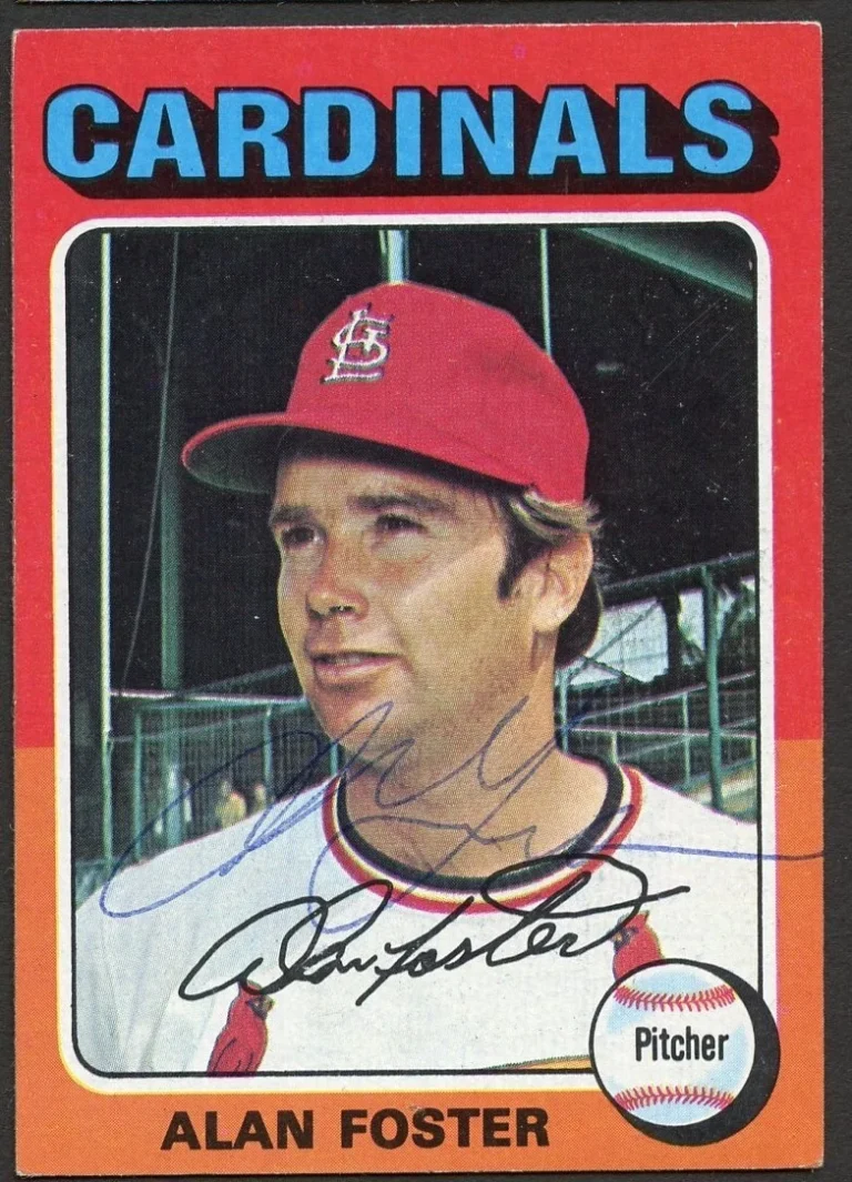 Alan Foster #296 signed autograph auto 1975 Topps Baseball Trading Card