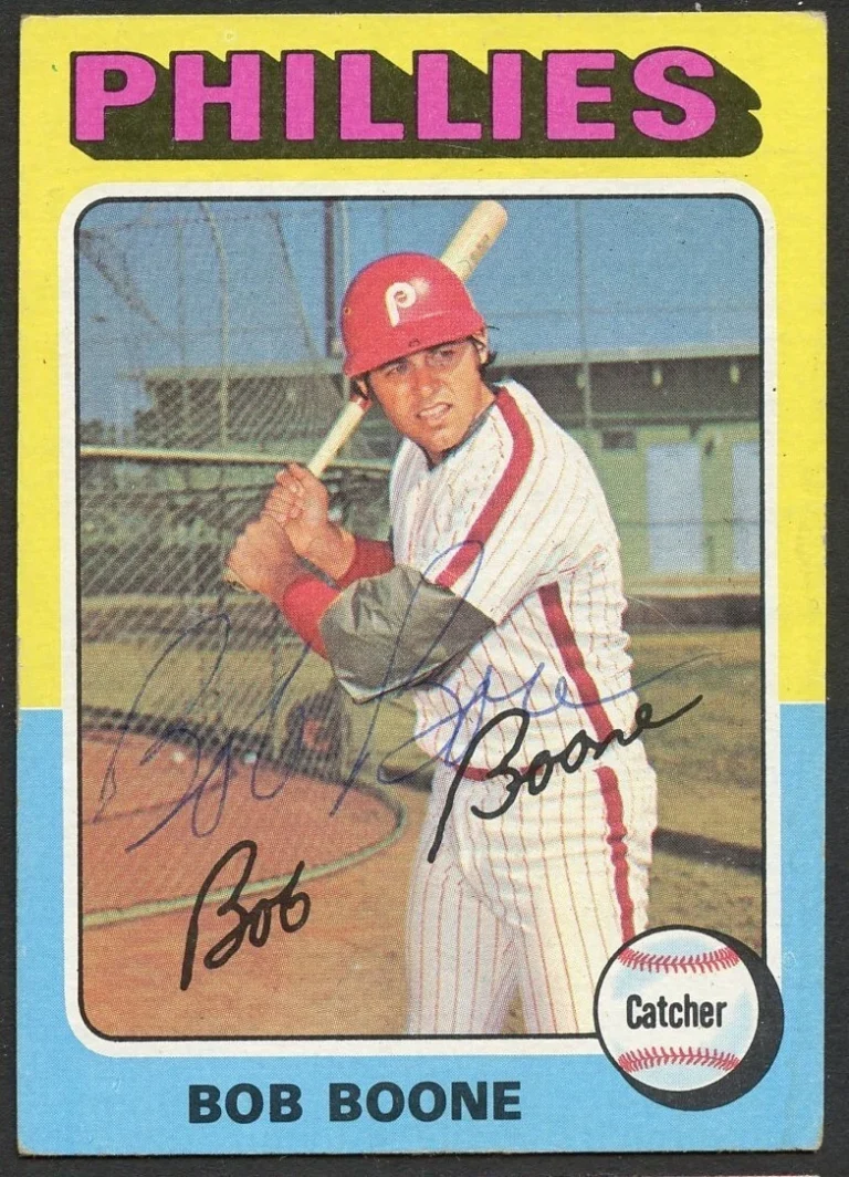 Bob Boone #351 signed autograph auto 1975 Topps Baseball Trading Card
