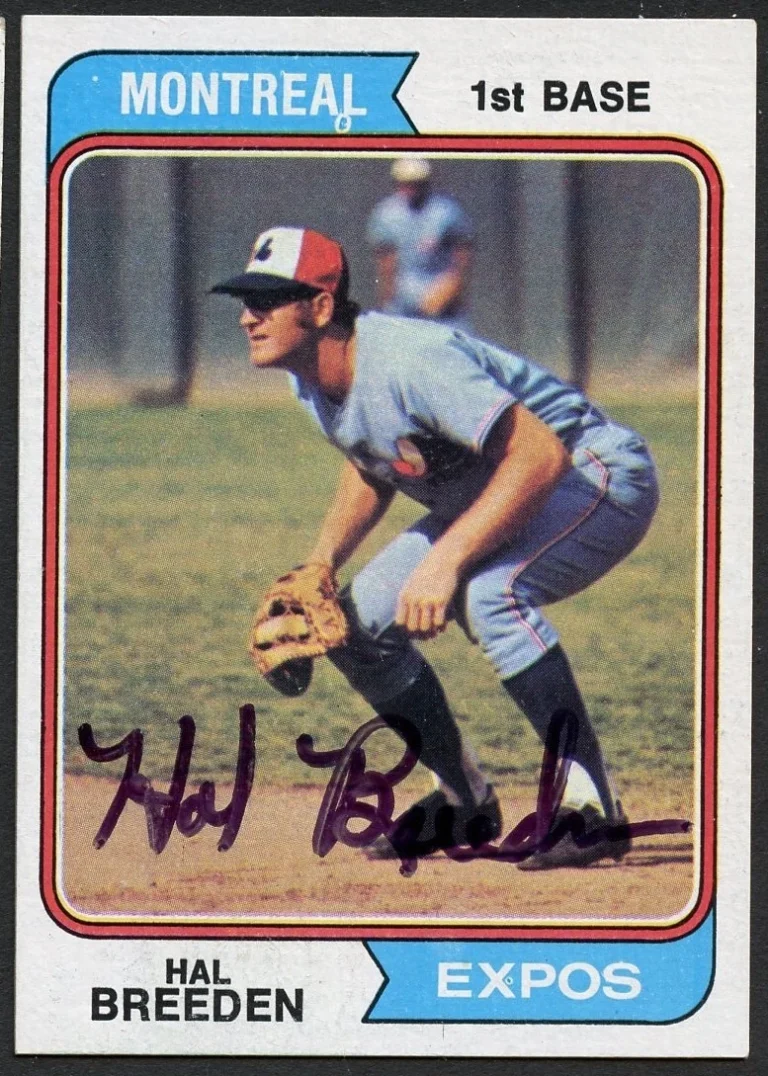 Hal Breeden #297 signed autograph auto 1974 Topps Baseball Trading Card