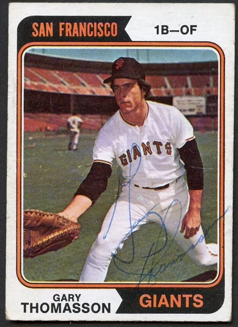 Gary Thomasson #18 signed autograph auto 1974 Topps Baseball Trading Card