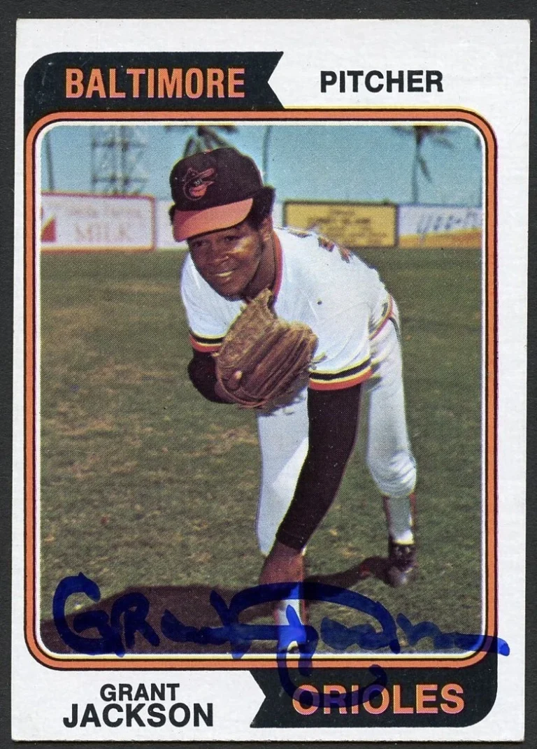 Grant Jackson #68 signed autograph auto 1974 Topps Baseball Trading Card
