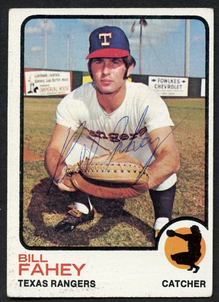 Bill Fahey #186 signed autograph auto 1973 Topps Baseball Trading Card