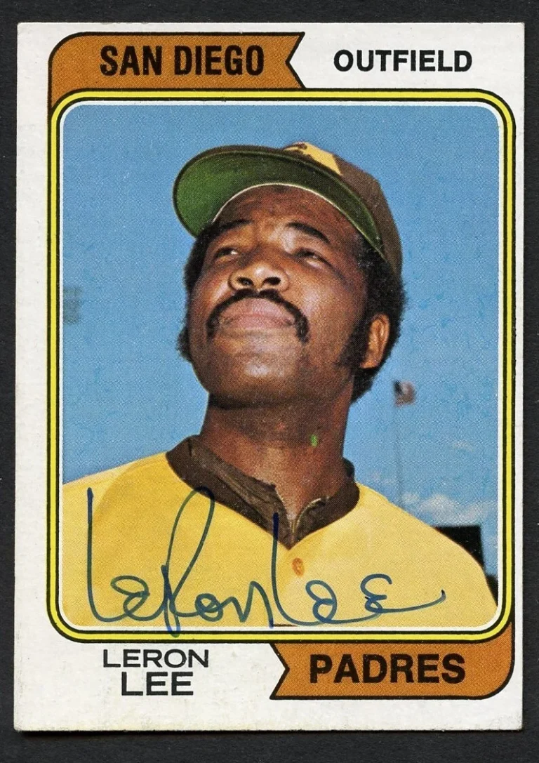 Leron Lee #651 signed autograph auto 1974 Topps Baseball Trading Card