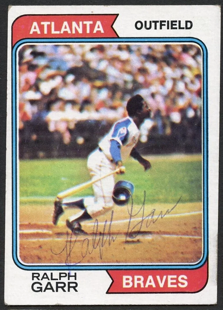 Ralph Garr #570 signed autograph auto 1974 Topps Baseball Trading Card