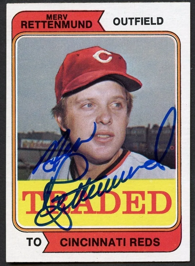 Merv Rettenmund #585T signed autograph auto 1974 Topps Baseball Trading Card