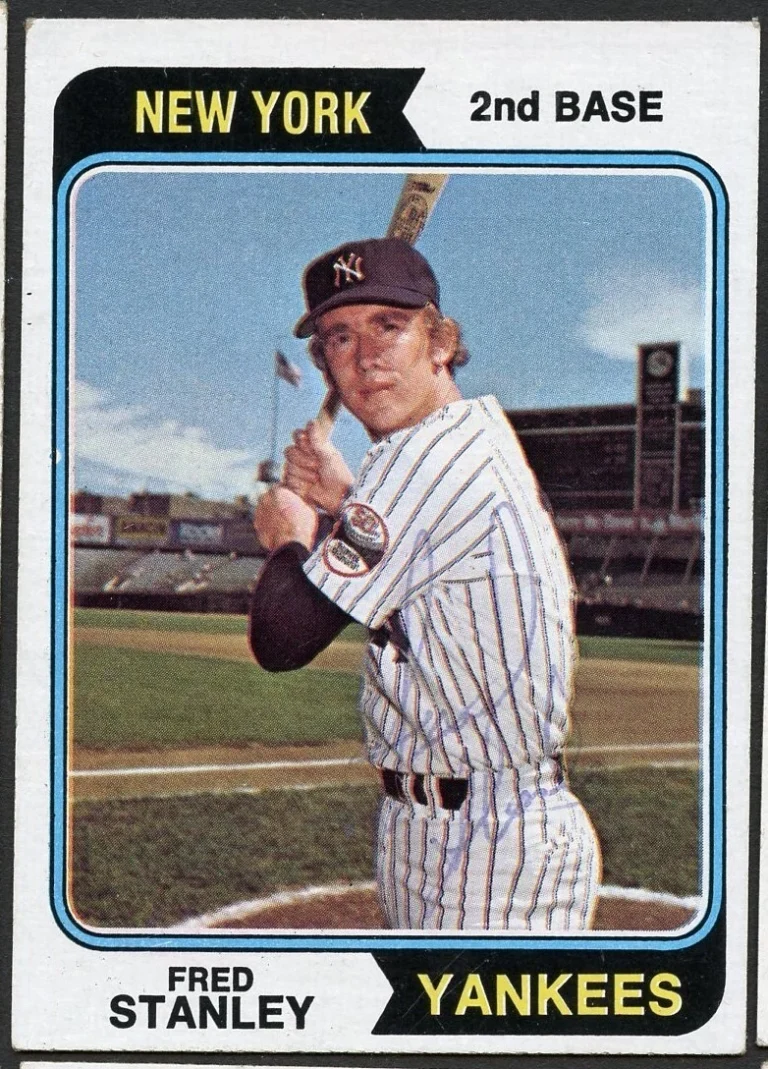 Fred Stanley #423 signed autograph auto 1974 Topps Baseball Trading Card