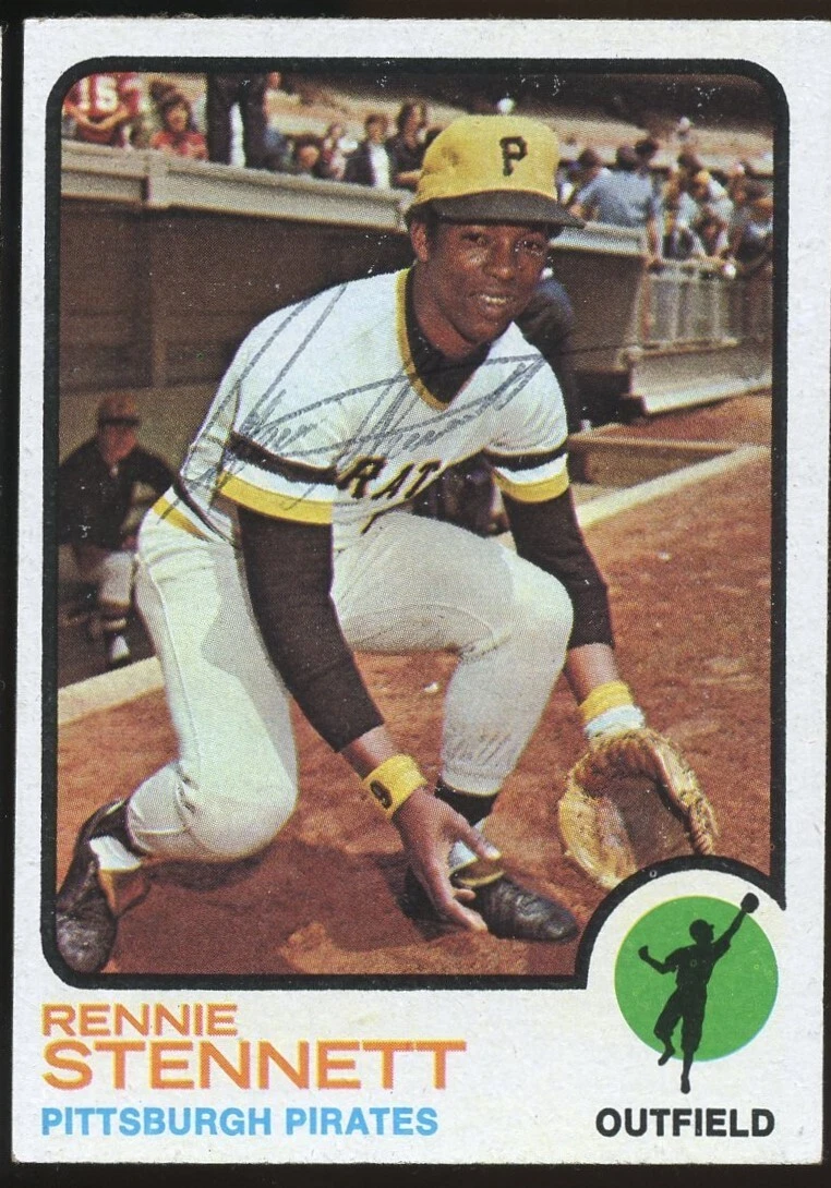 Rennie Stennett #348 signed autograph auto 1973 Topps Baseball Trading Card