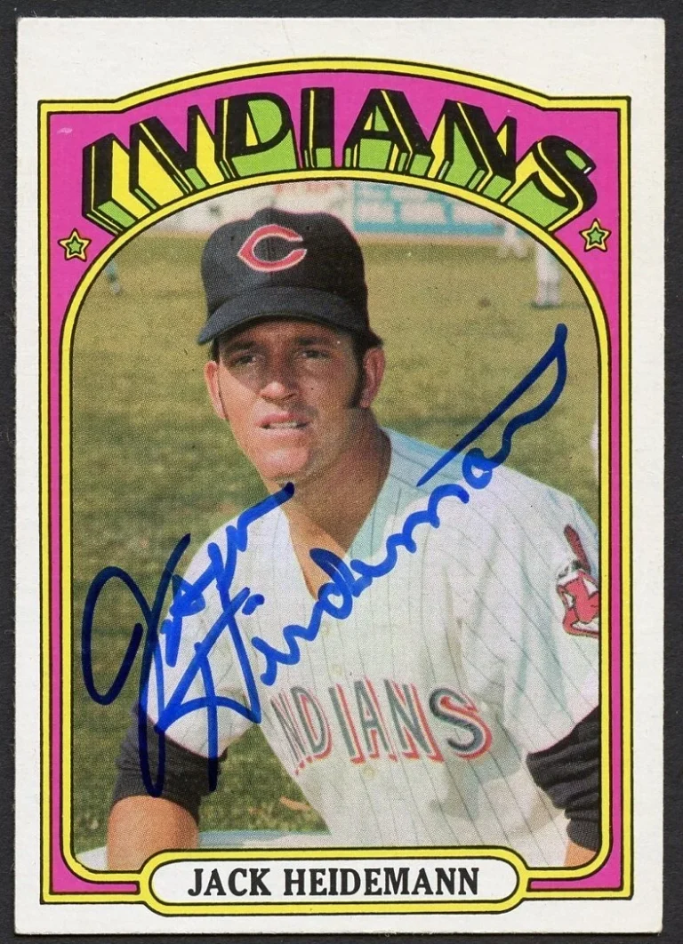 Jack Heidemann #374 signed autograph auto 1972 Topps Baseball Trading Card