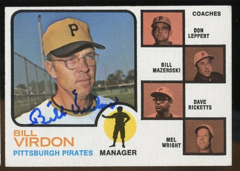 Bill Virdon #517 signed autograph auto 1973 Topps Baseball Trading Card