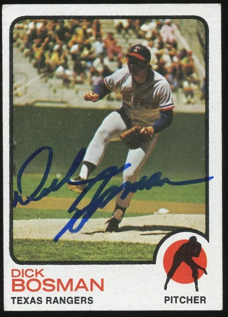 Dick Bosman #640 signed autograph auto 1973 Topps Baseball Trading Card