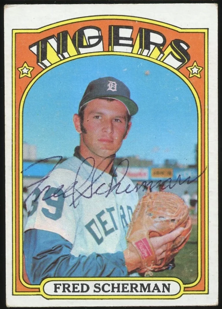Fred Scherman #6 signed autograph auto 1972 Topps Baseball Trading Card