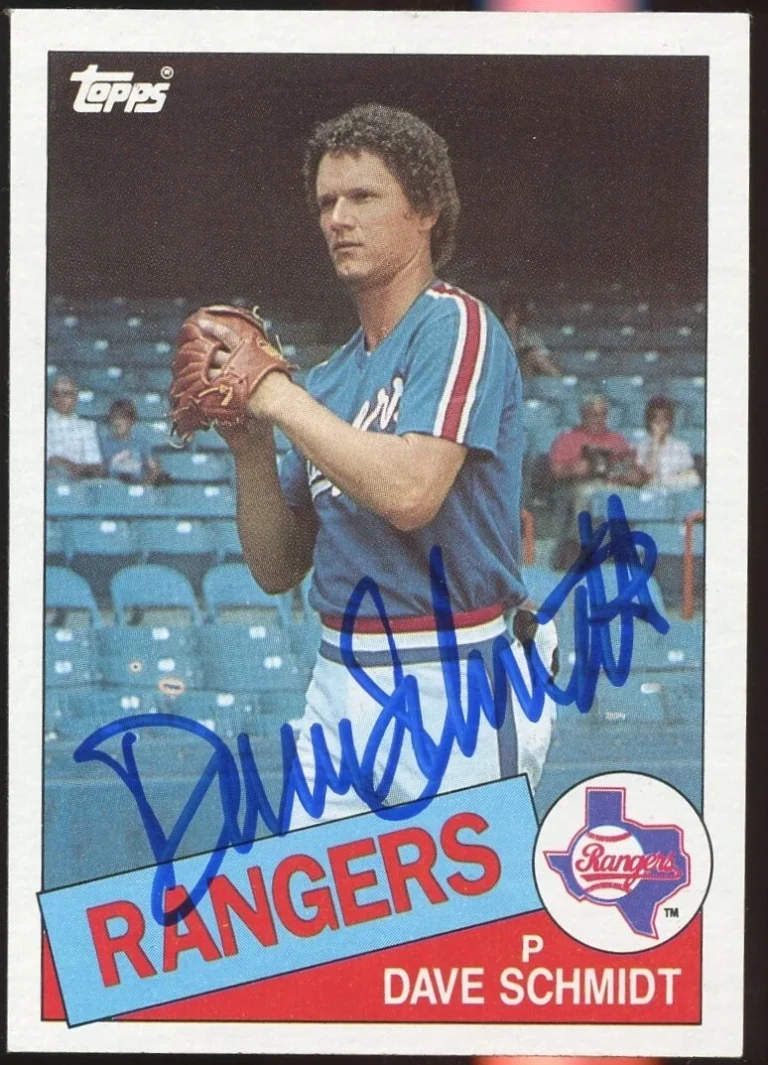 Dave Schmidt #313 signed autograph auto 1985 Topps Baseball Trading Card